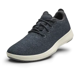 Men's Wool Runner Mizzles - Natural Black (Natural White Sole)