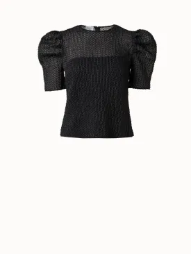 Metallic 3D Organzino Blouse