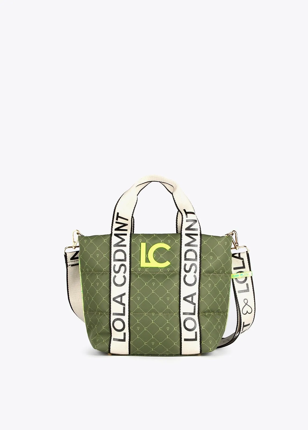 Mini monogrammed tote bag