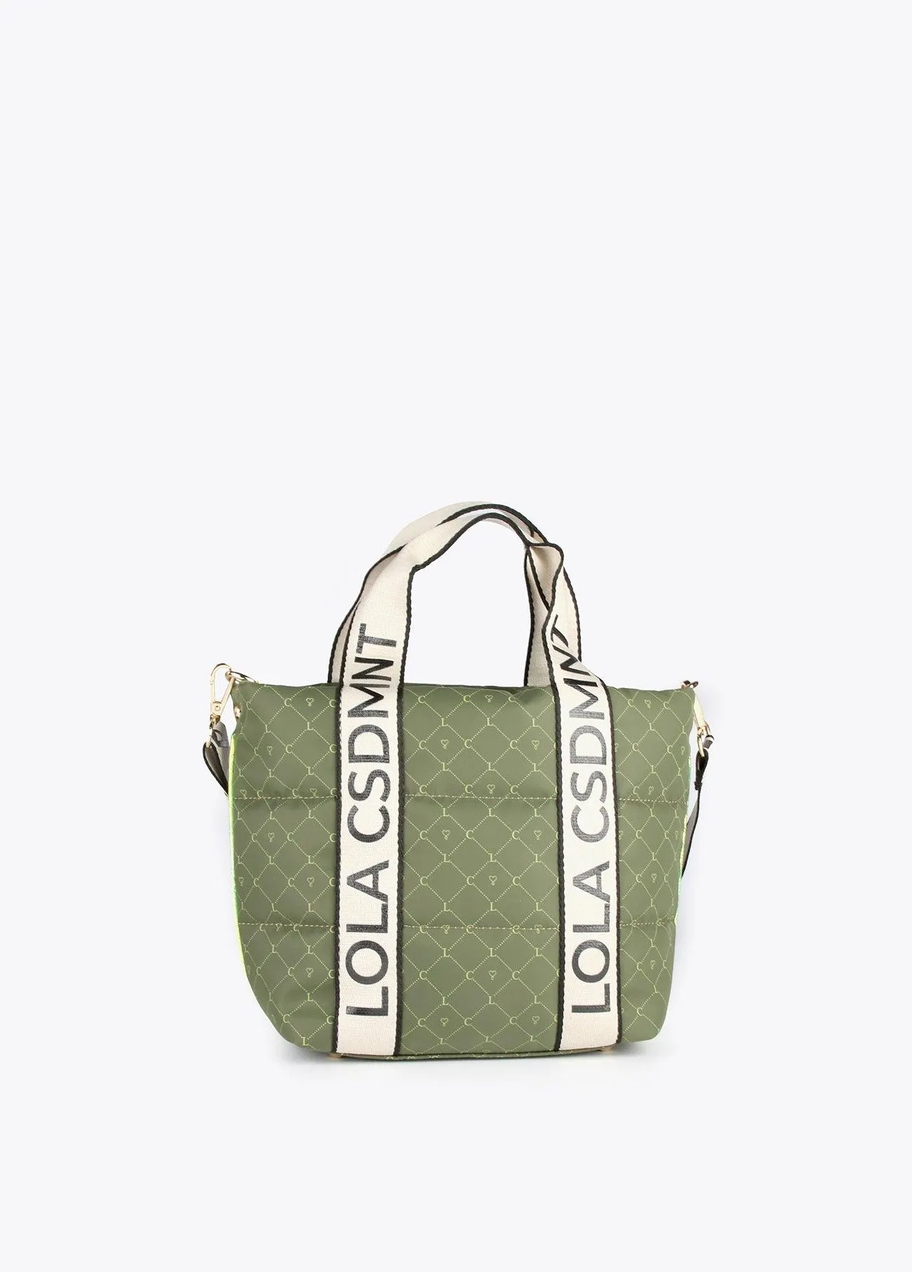 Mini monogrammed tote bag