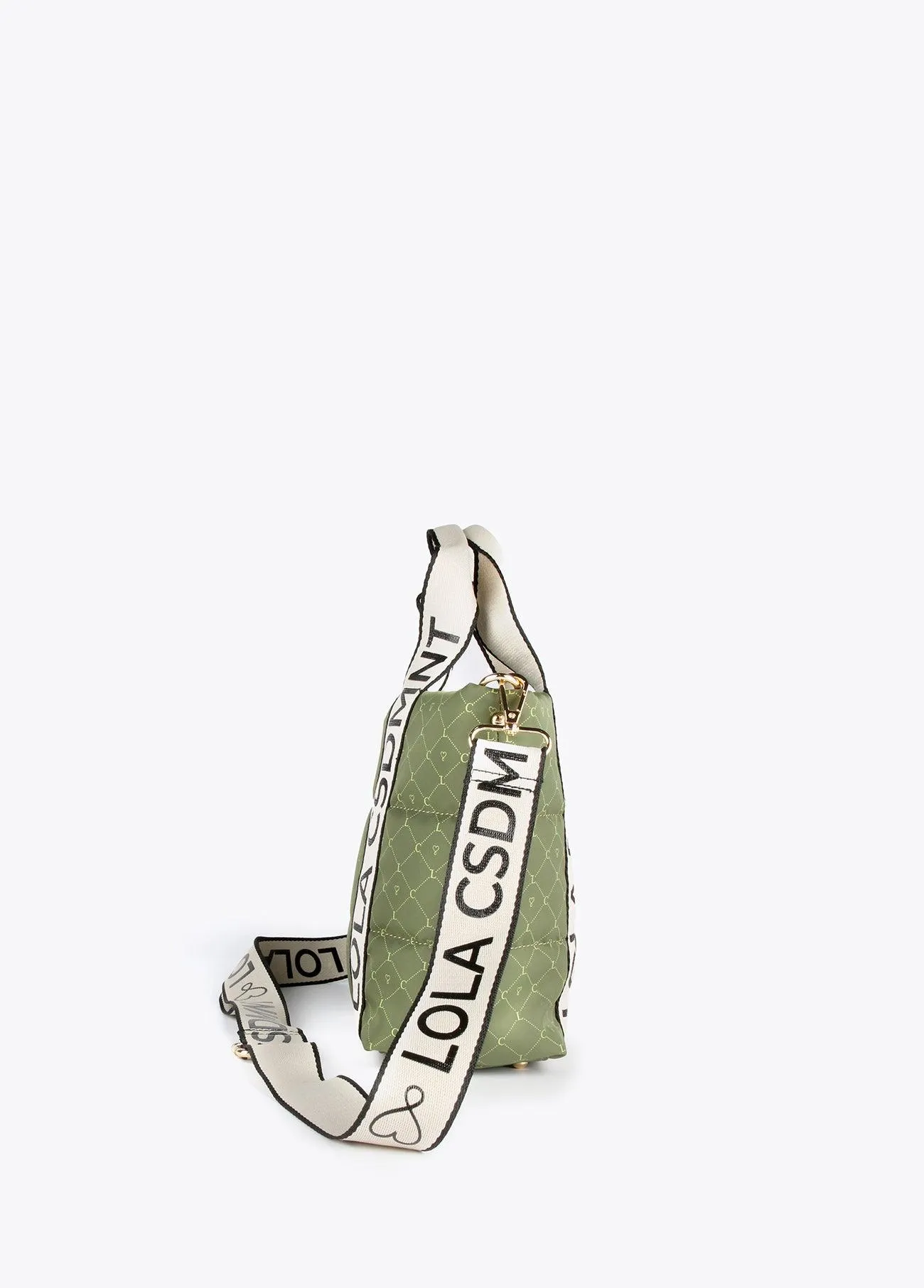 Mini monogrammed tote bag