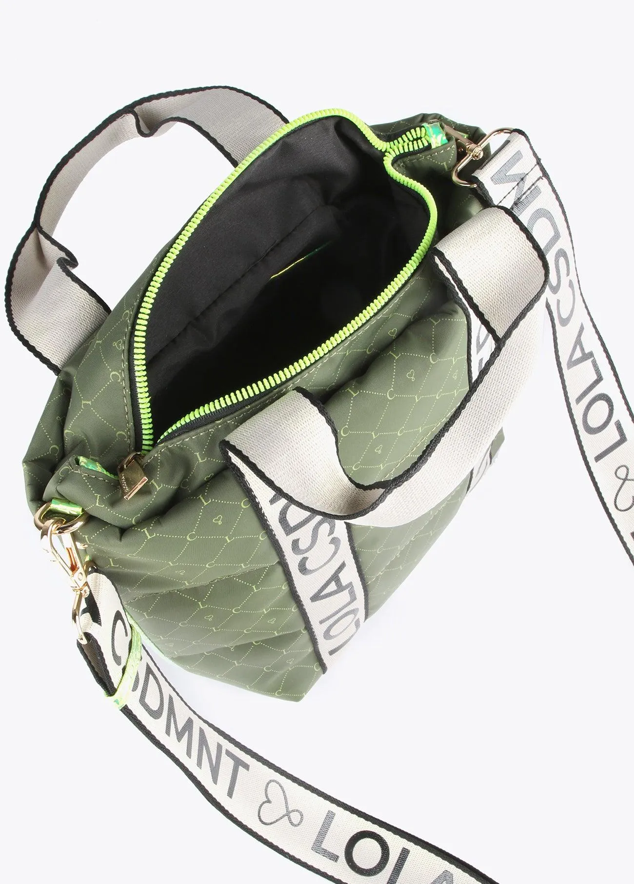 Mini monogrammed tote bag
