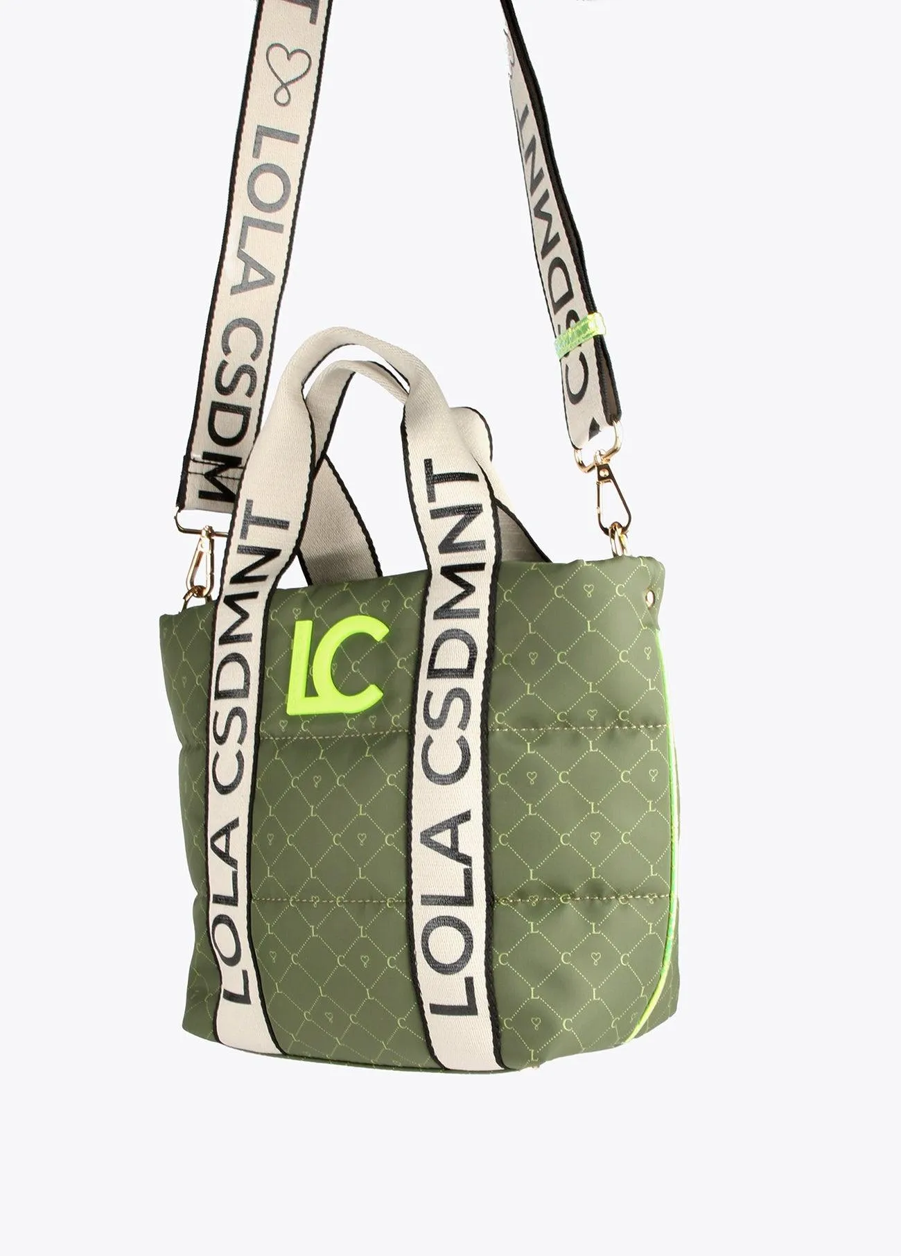 Mini monogrammed tote bag