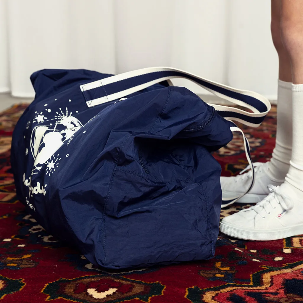 Mini Rodini Society Packable Bag Blue