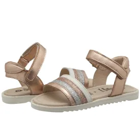 Old Soles Girl's Colour Pot Sandals, Copper/Glam Silver