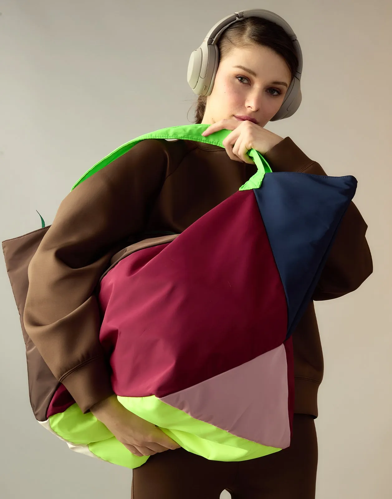 Oversized Carryall Nylon Tote
