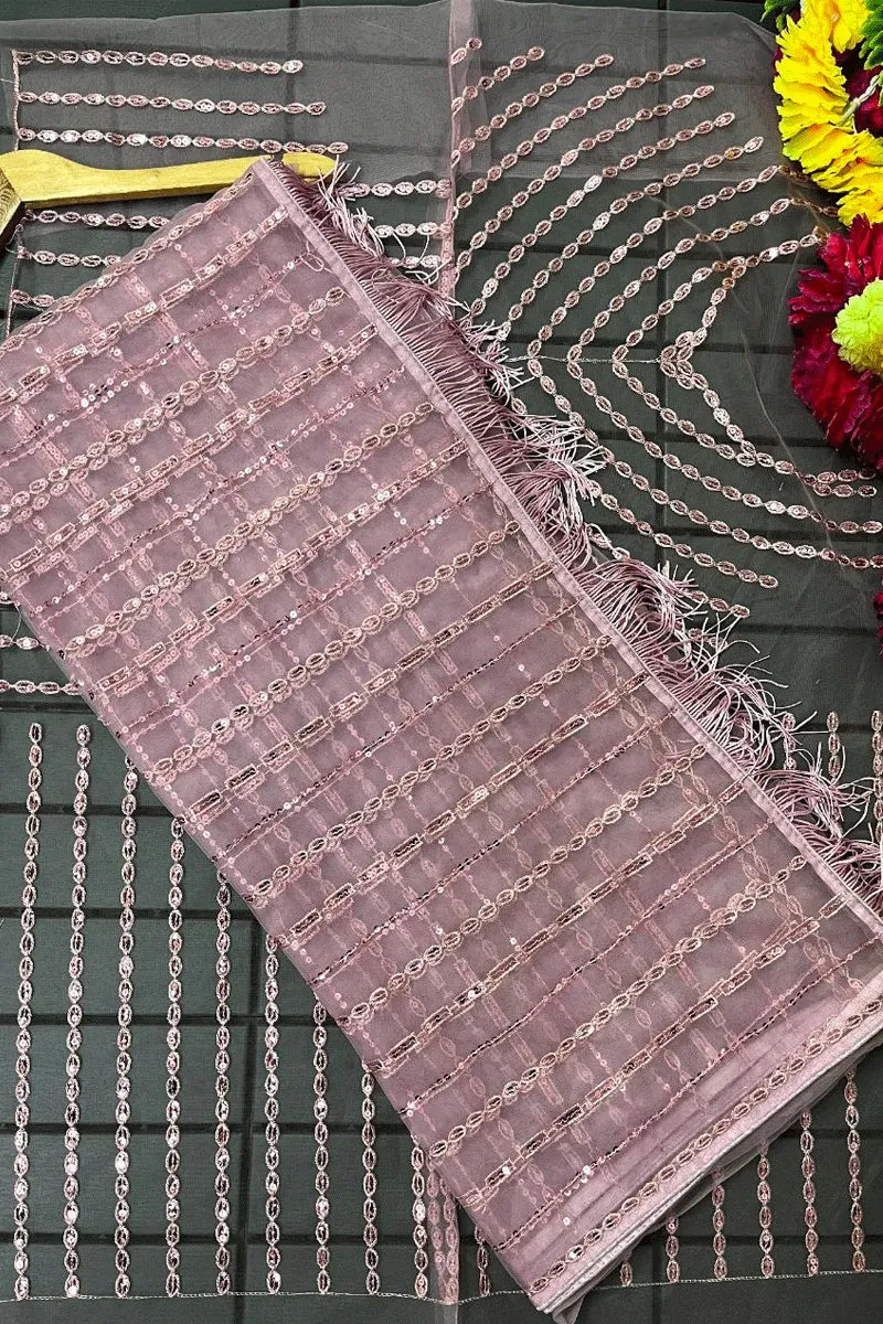 Party Wear Look Saree For Collage Girls