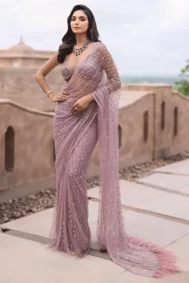 Party Wear Look Saree For Collage Girls