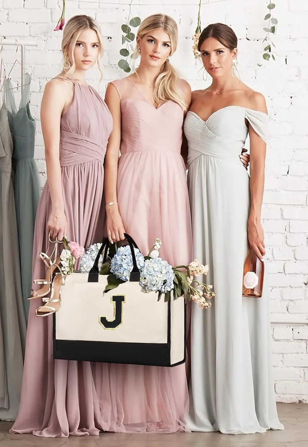 Personalized Initial Tote Bag - Birthday, Christmas, Teacher, Mom, Sister, Friend Gifts
