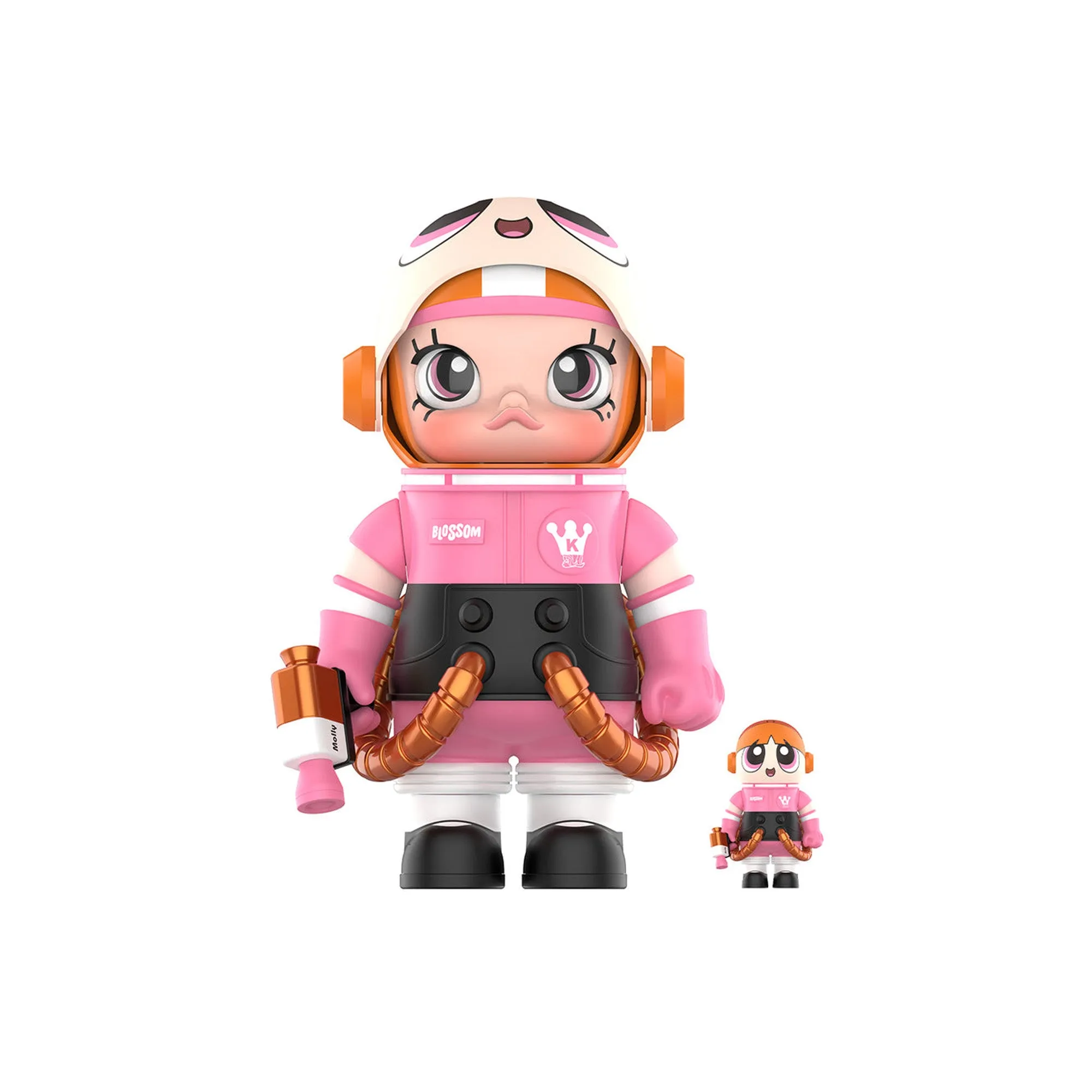 POP MART MEGA Space Molly 400% 100% Combo The Powerpuff Girls-Blossom