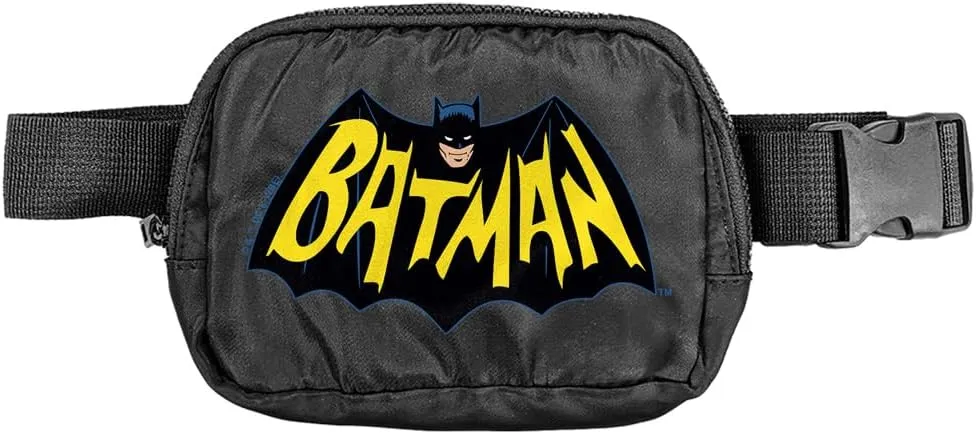 Popfunk Batman Classic TV Logo Belt Bag, Crossbody Fanny Pack for Women and Men, Adjustable