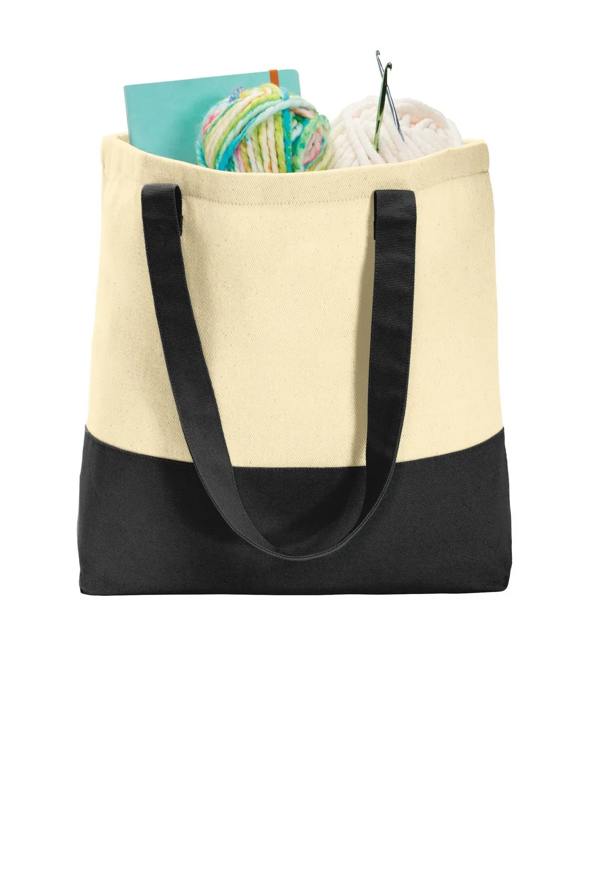Port Authority Colorblock Cotton Tote. BG414