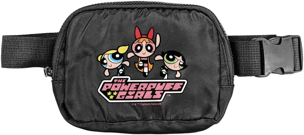 Powerpuff Girls Logo Belt Bag, Crossbody Fanny Pack for Women and Men, Adjustable