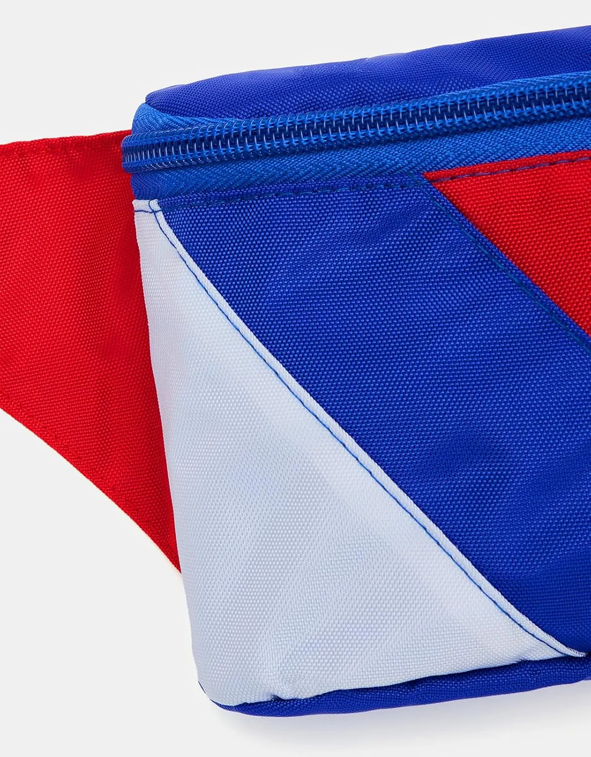 sissycos 4th of July 80s Retro Neon Fanny Pack, 90s Accessories for Women Men Waist Packs, 2 Pockets Belt Waist Crossbody Bag, American Flag Print (Flag color blocking)