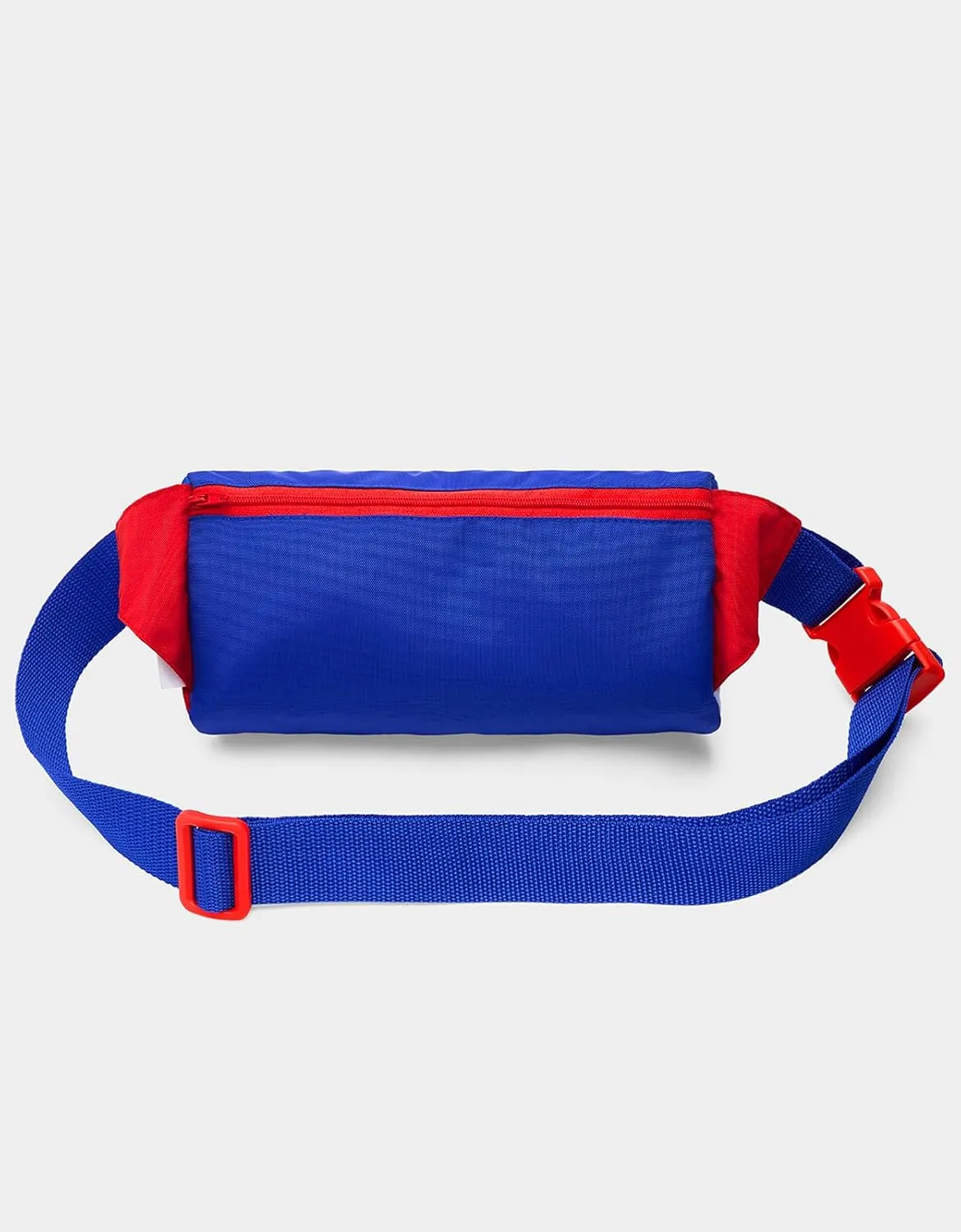 sissycos 4th of July 80s Retro Neon Fanny Pack, 90s Accessories for Women Men Waist Packs, 2 Pockets Belt Waist Crossbody Bag, American Flag Print (Flag color blocking)