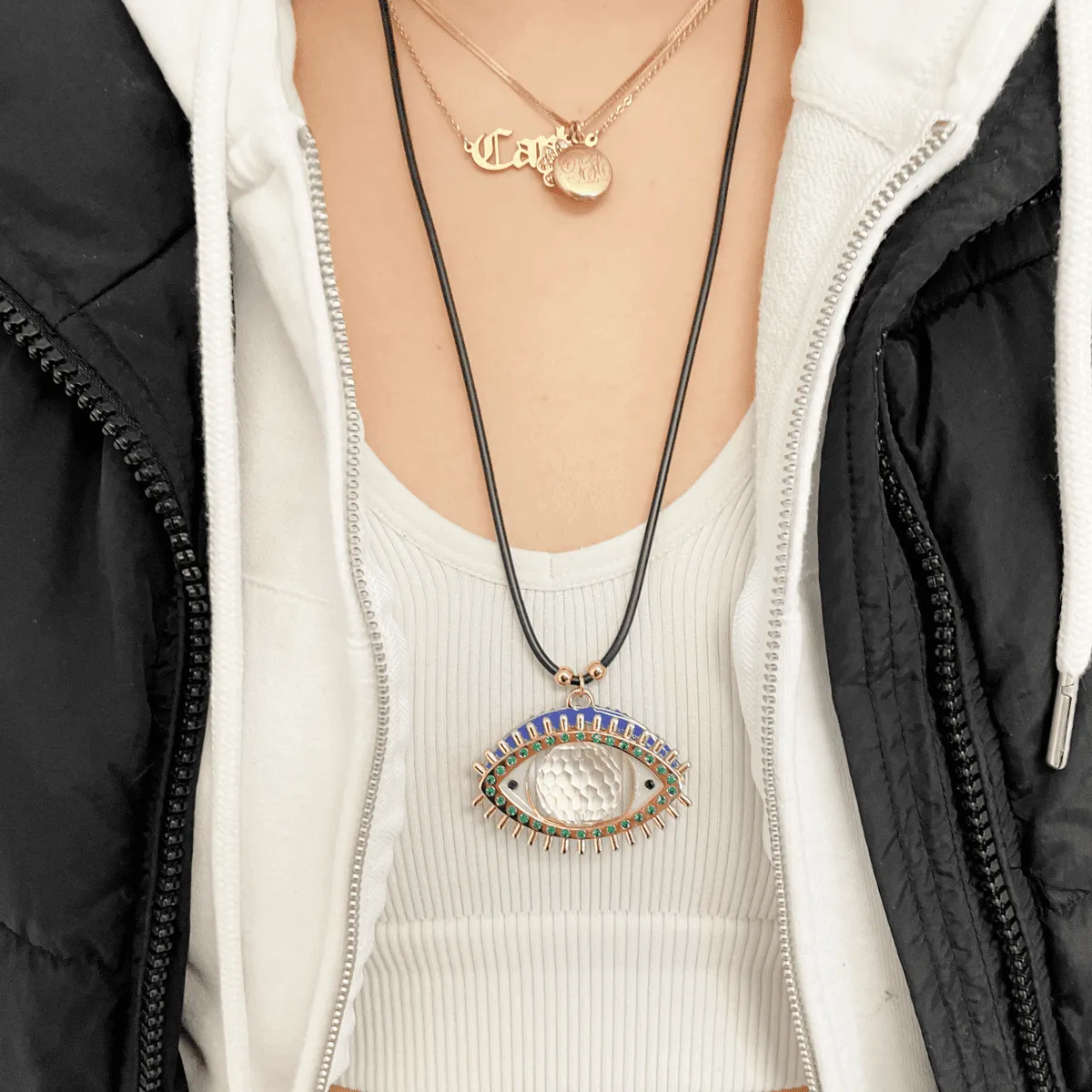 Sun Catching Eye Necklace