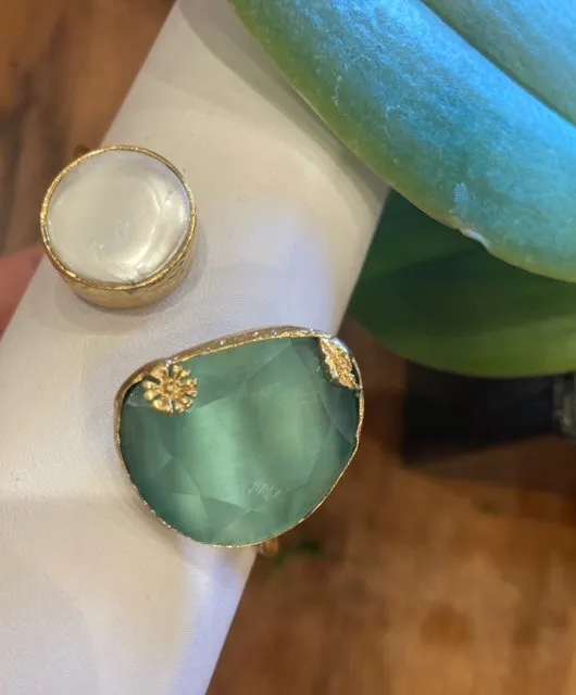 Thalia double stone Cuff