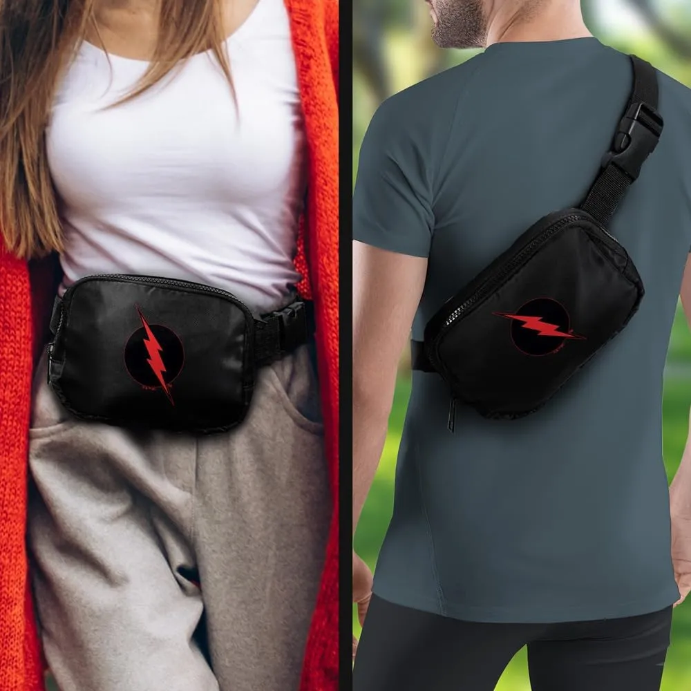 The Flash Reverse Flash Logo Belt Bag, Crossbody Fanny Pack for Women and Men, Adjustable