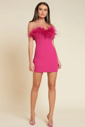 VALENTINA MINI DRESS - FUCHSIA