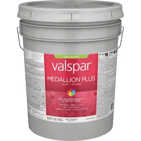 Valspar® Medallion® Plus Exterior Paint   Primer Flat 5 Gallon Pastel Base
