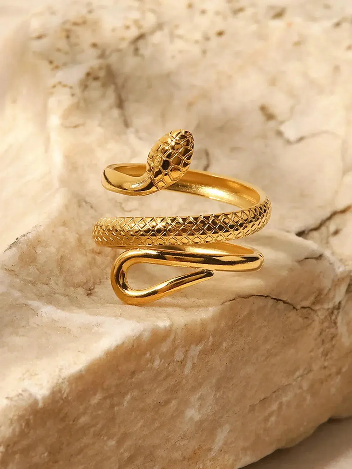Vipera – Statement design – Titanium steel ring