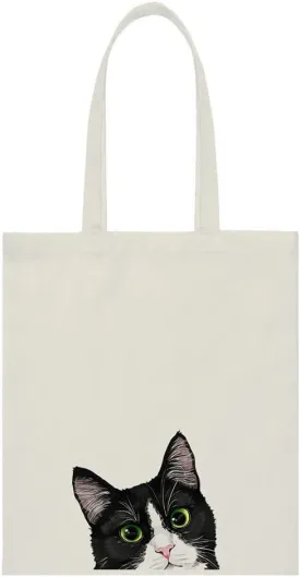 WIRESTER Reusable Canvas Tote Bag for Women Girls, Grocery Shopping Bag, Shoulder Bag, Travel Tote Bag, Dog Cat Animal