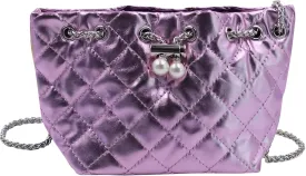 Women Rhinestone Evening Clutch Luxury Diamond Bucket Bag with Drawstring shining Crossbody Shoulder Purse for Prom