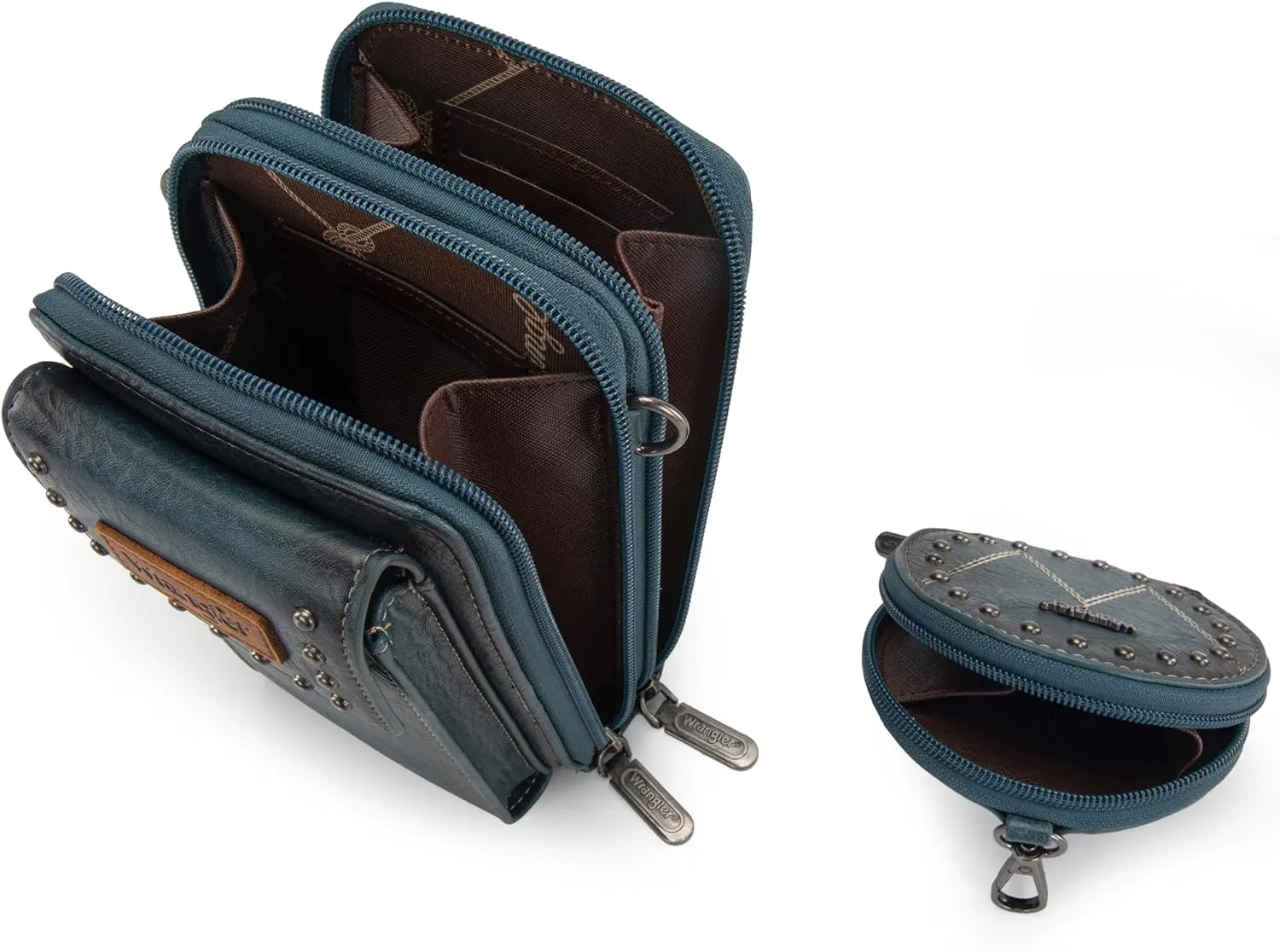 Wrangler 3Pcs Doctor Bag Sets for Women Top-handle Satchel Bag with Cell Phone Handbag and Coin Purse