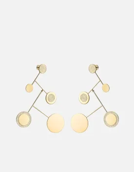 Xander Earrings, Gold Vermeil/Sapphire