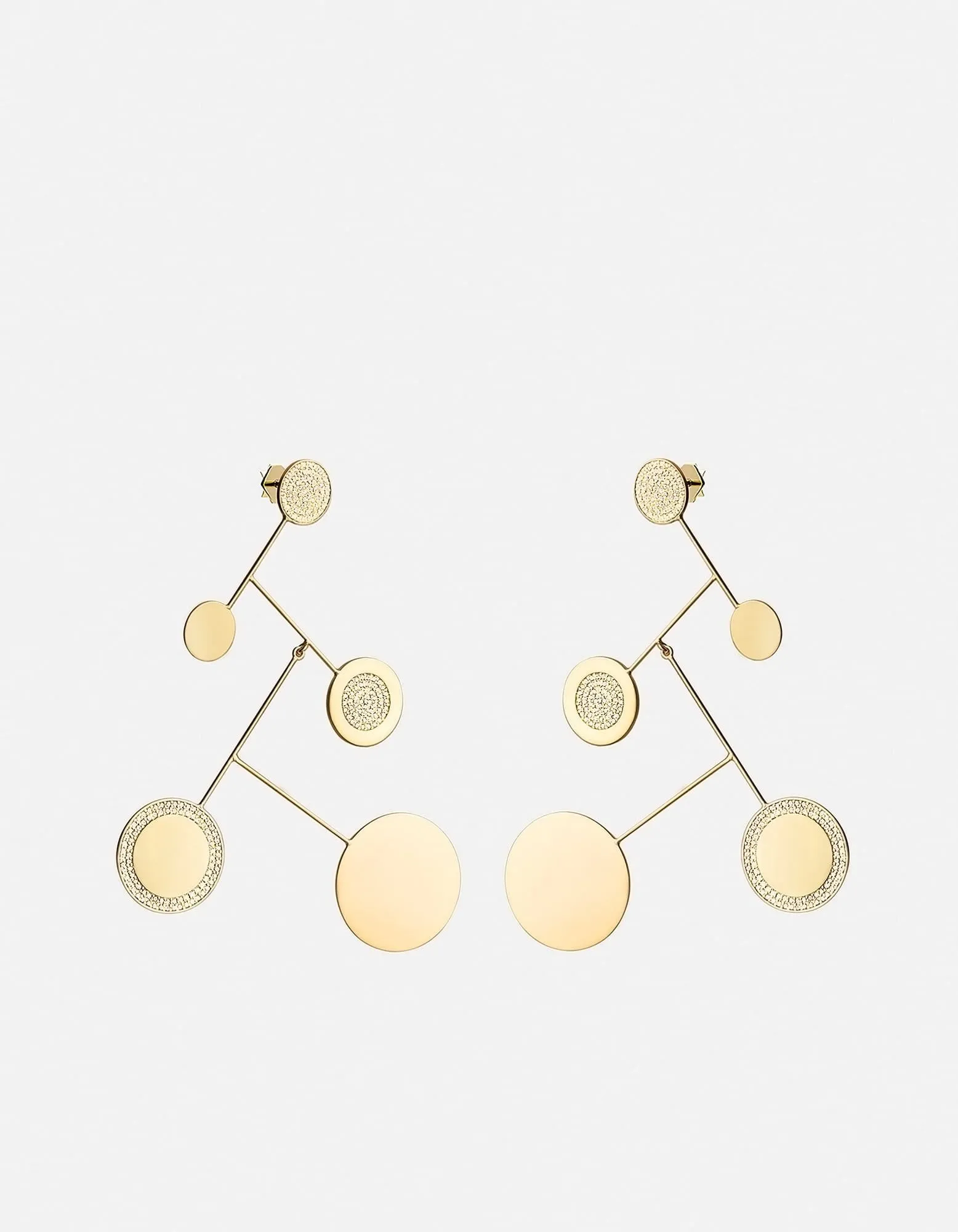 Xander Earrings, Gold Vermeil/Sapphire